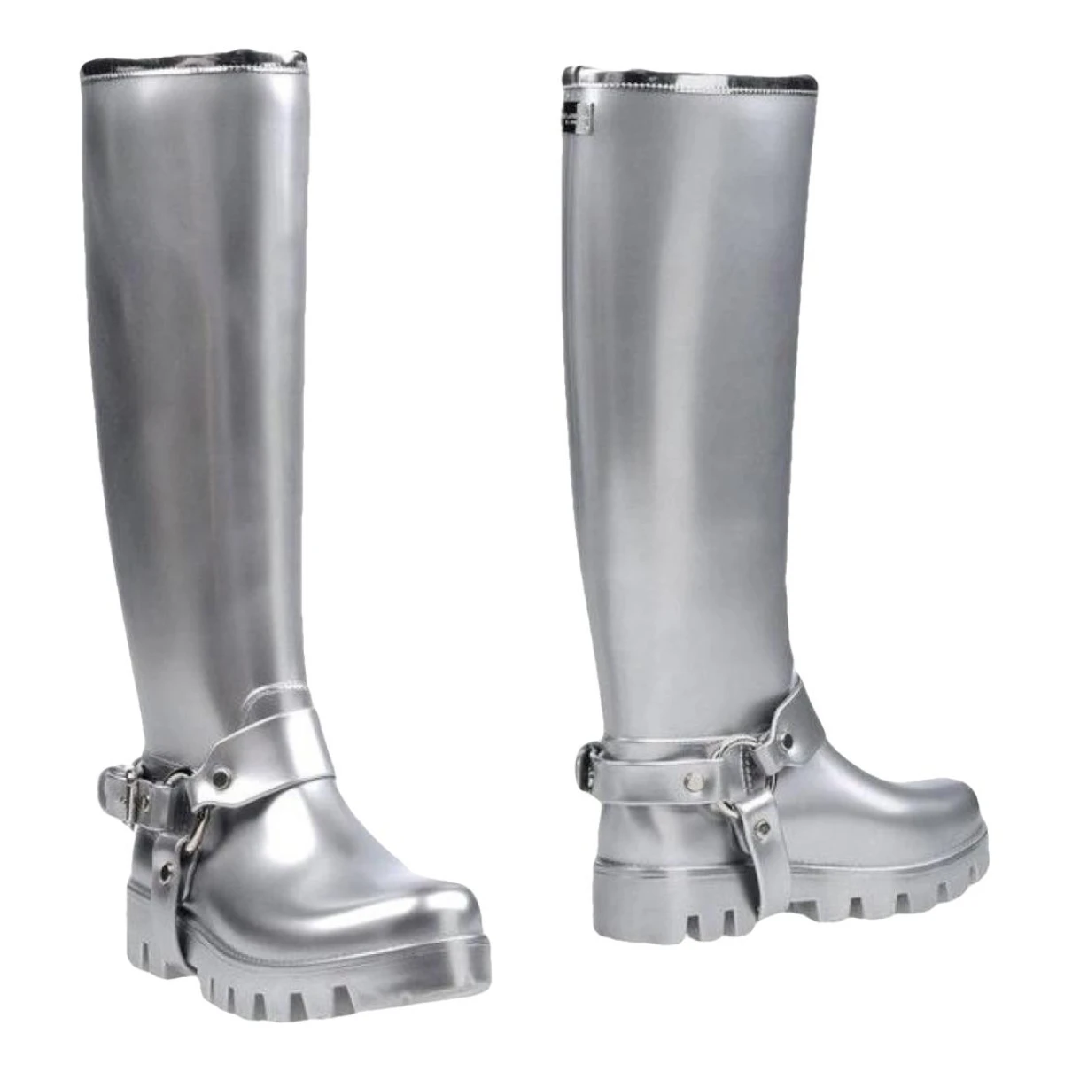 Pre-owned Dolce & Gabbana Boots In Silver