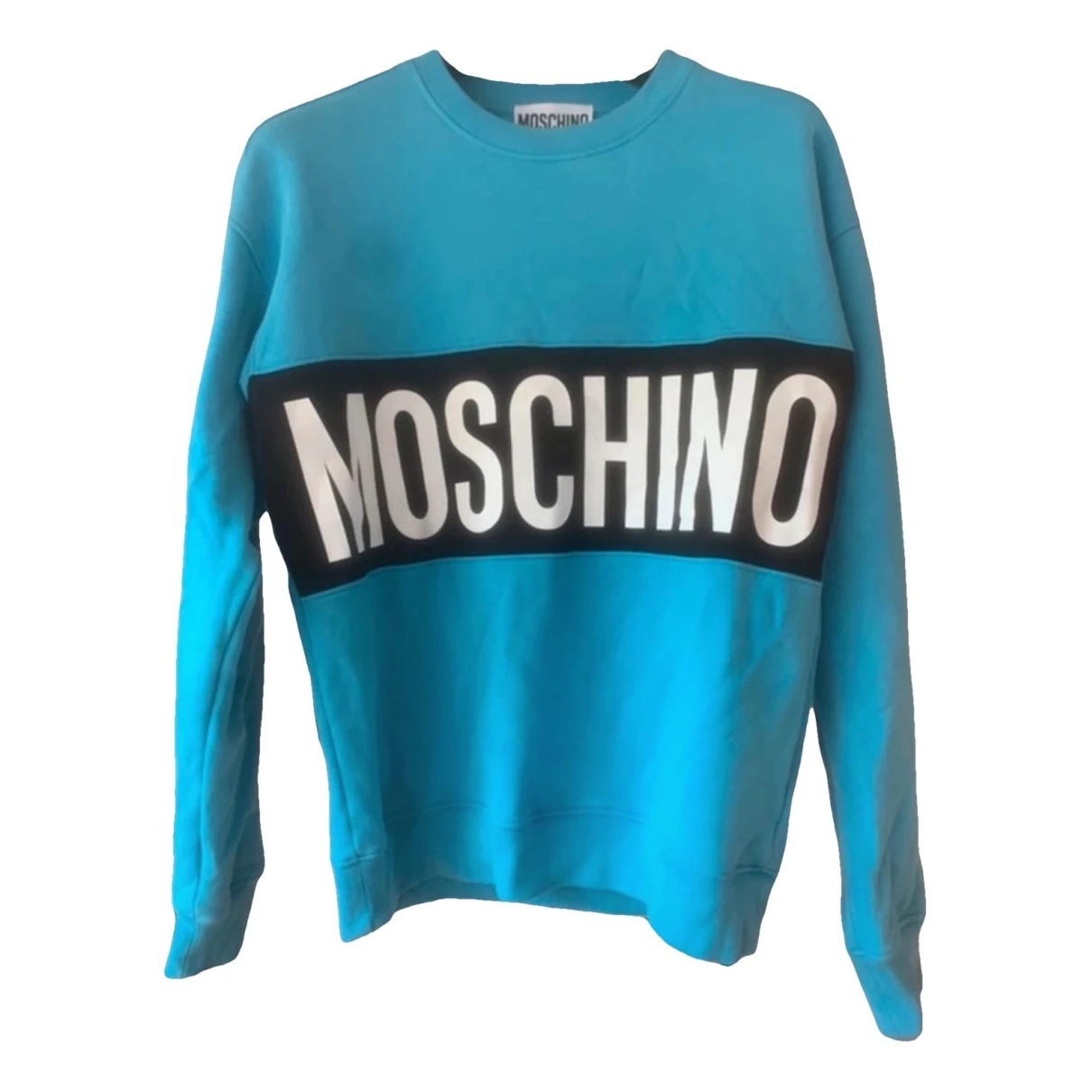 Pre-owned Moschino Pull In Blue