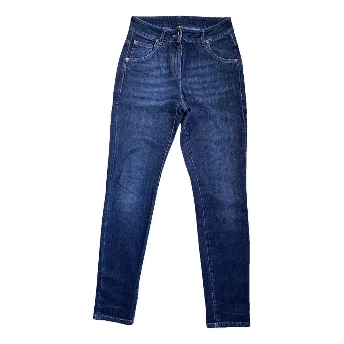 Pre-owned Brunello Cucinelli Slim Jeans In Anthracite