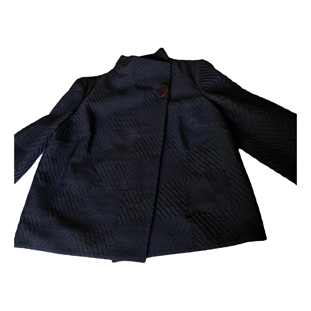 Pre-owned Krizia Wool Jacket In Black
