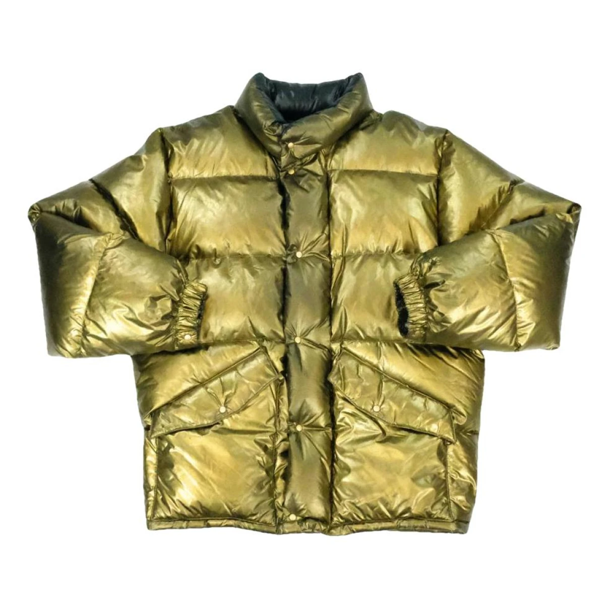 Pre-owned Moncler Classic Jacket In Gold