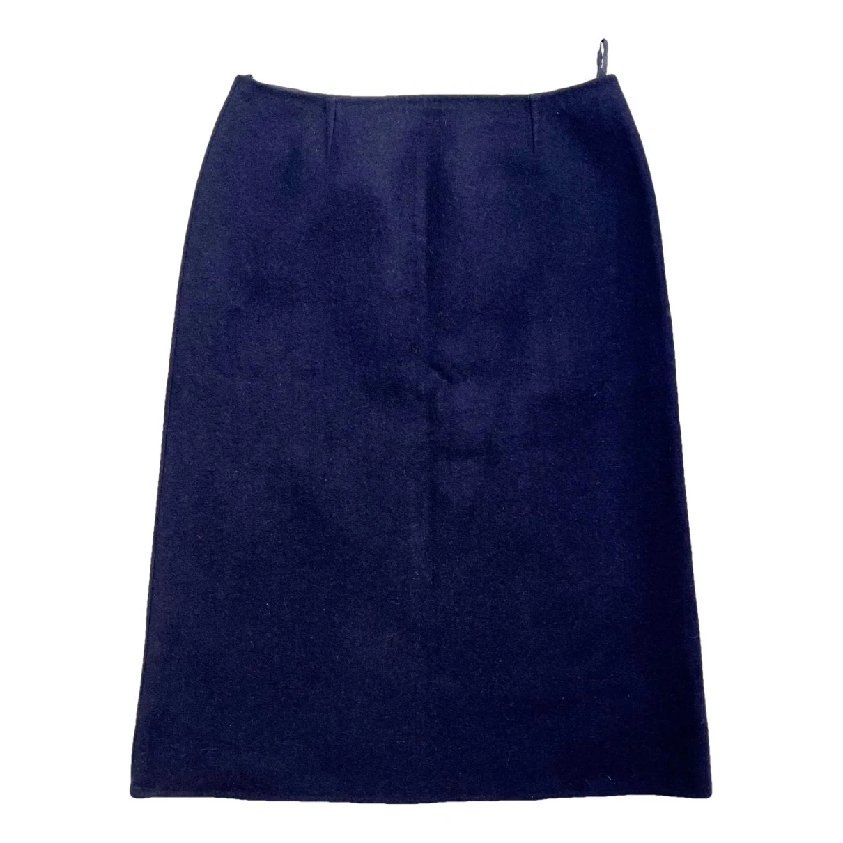 Pre-owned Celine Wool Mid-length Skirt In Navy