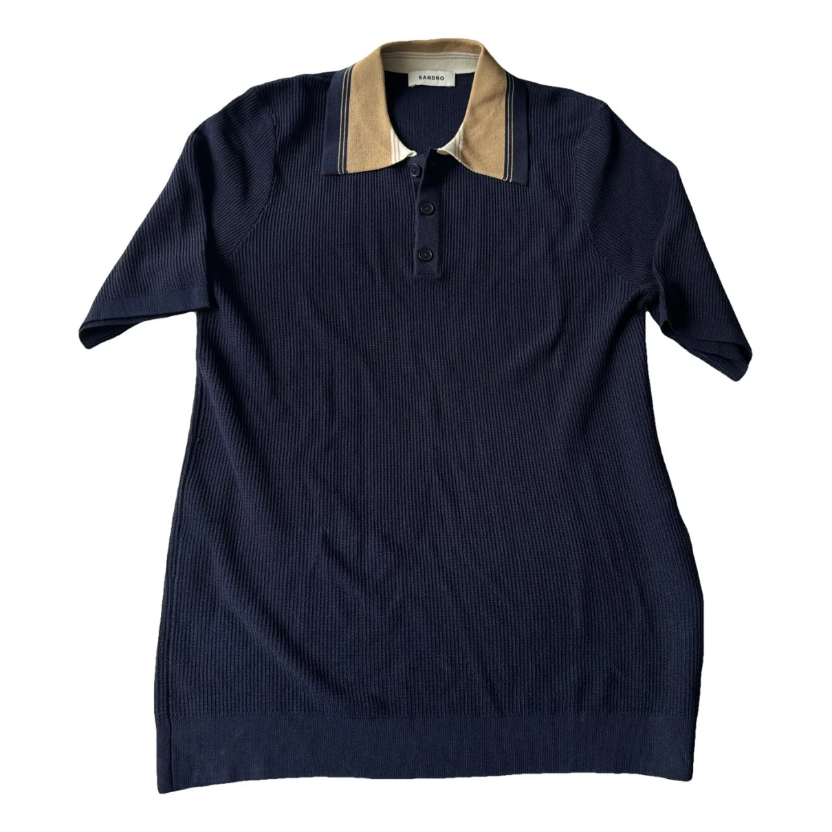 Pre-owned Sandro Polo Shirt In Blue
