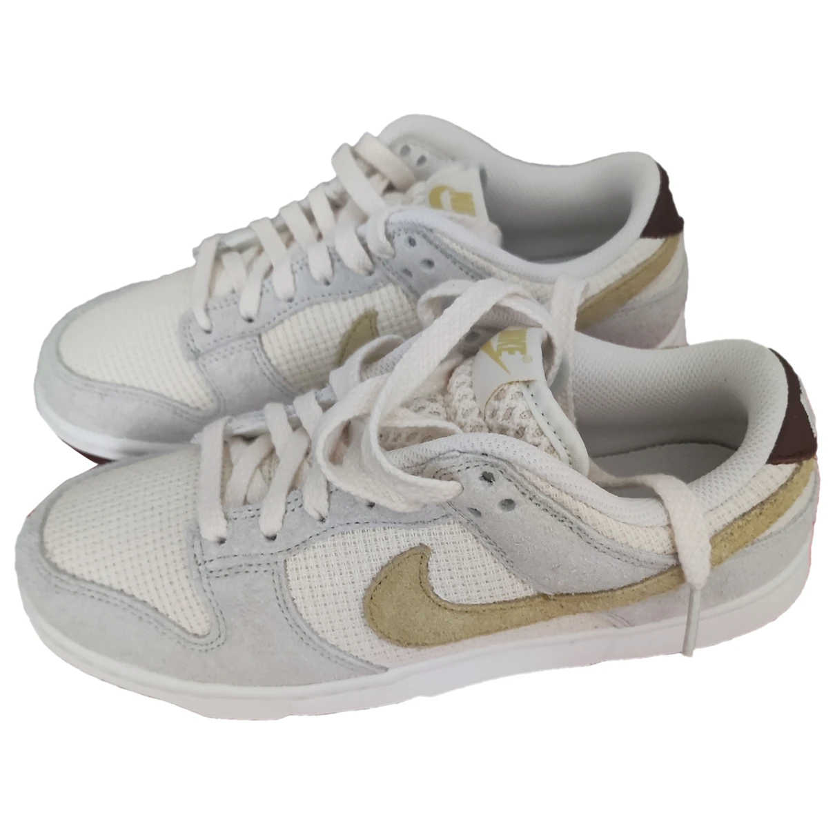 Pre-owned Nike Sb Dunk Low Cloth Trainers In Beige