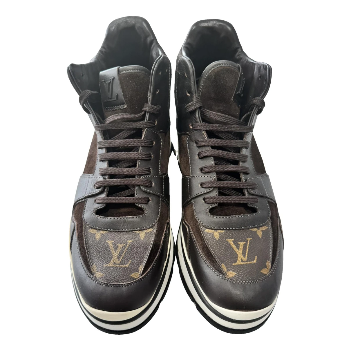 Pre-owned Louis Vuitton Leather Boots In Brown