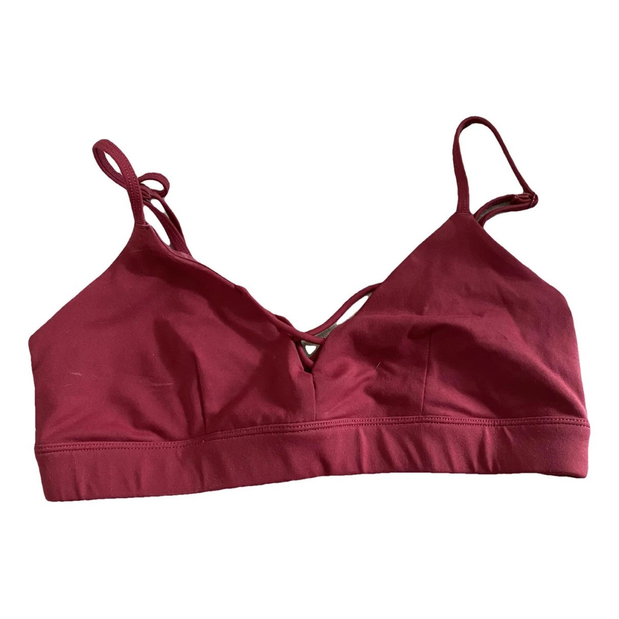 Pre-owned Alo Yoga Top In Red