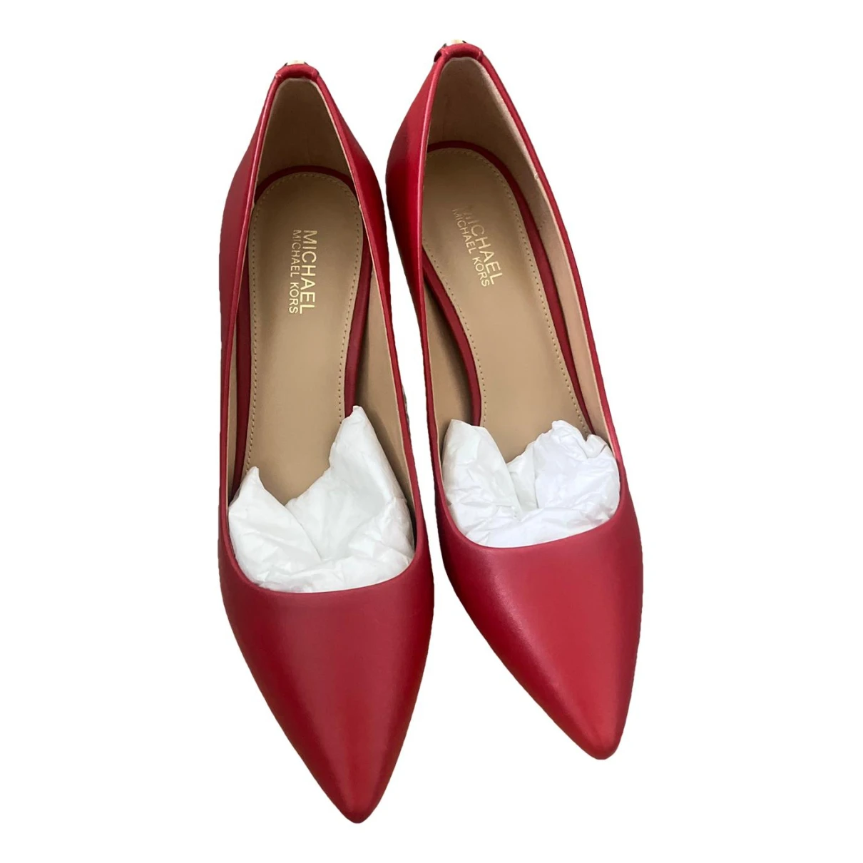Pre-owned Michael Kors Leather Heels In Red
