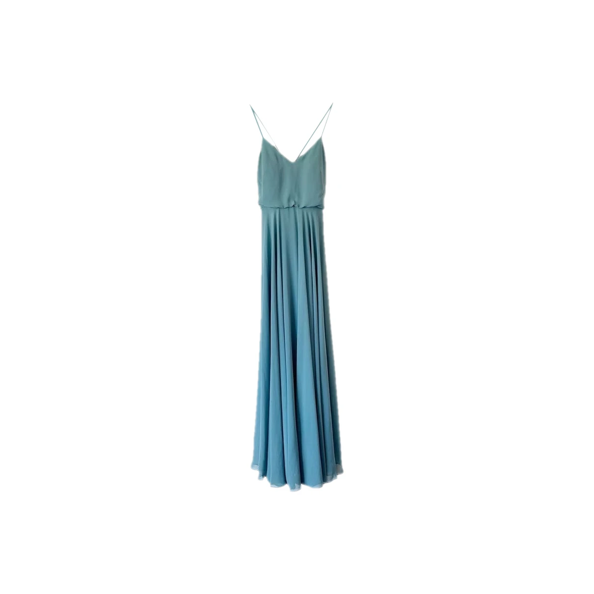 Pre-owned Jenny Yoo Maxi Dress In Blue