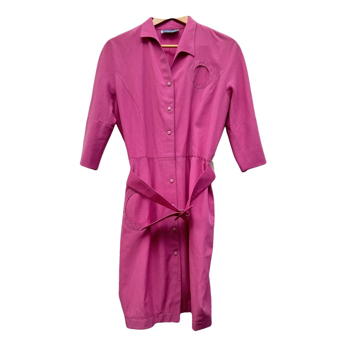 Pre-owned Mugler Mid-length Dress In Purple