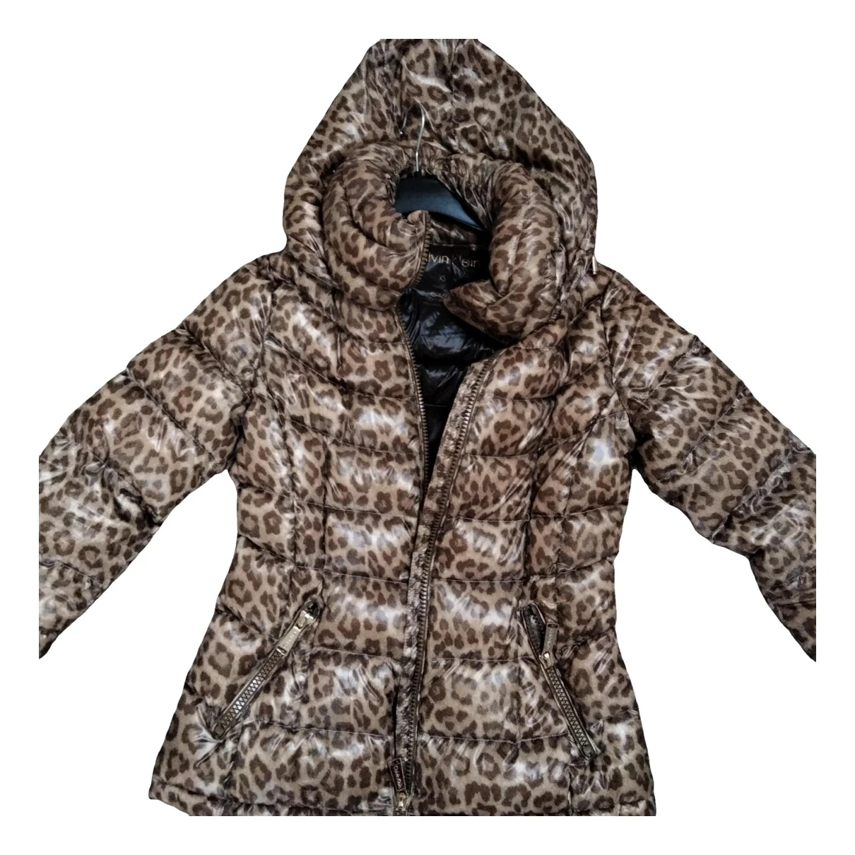 Pre-owned Calvin Klein Puffer In Brown