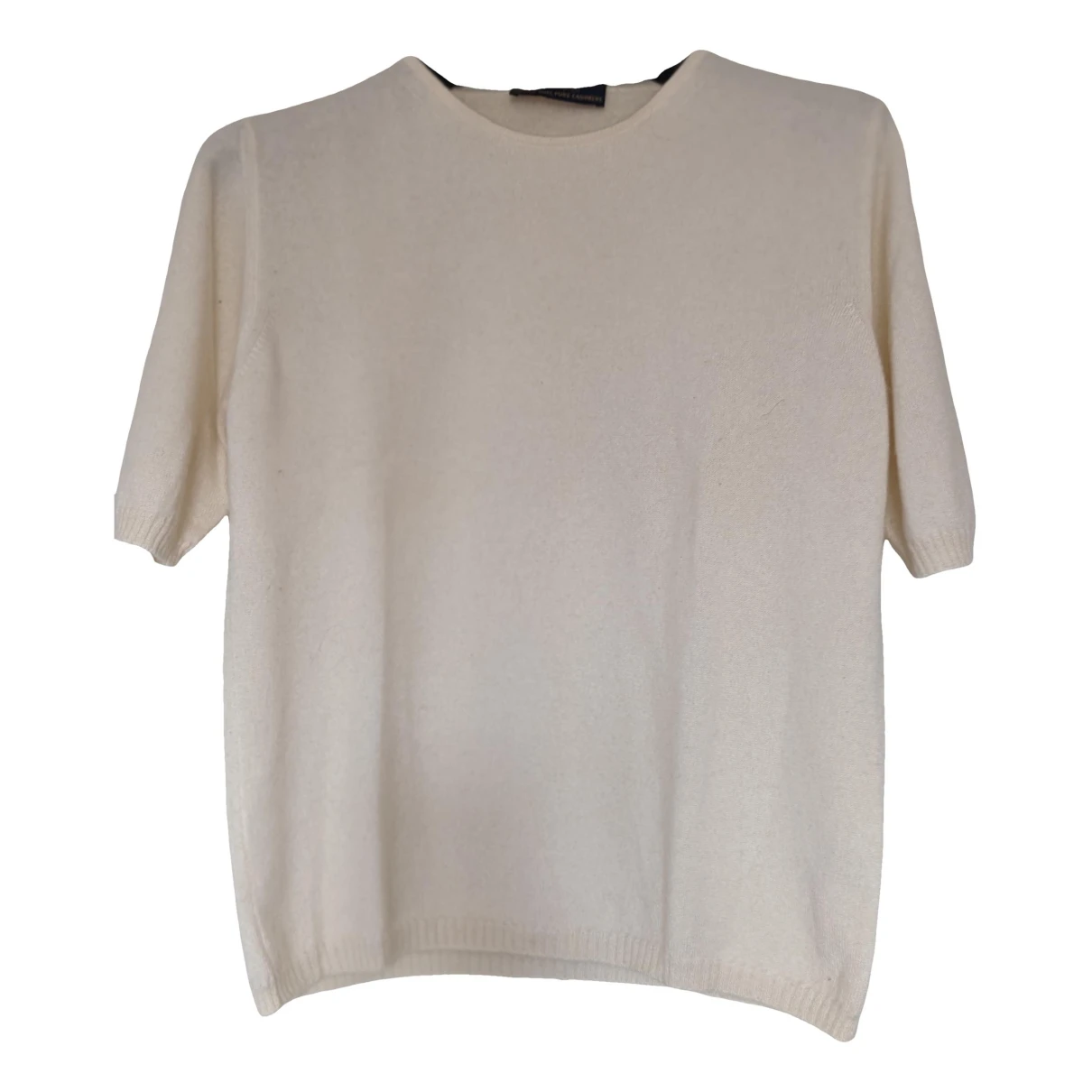 Pre-owned Colombo Cashmere Jumper In White
