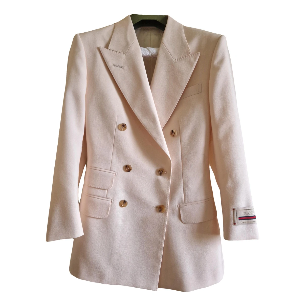 Pre-owned Gucci Wool Blazer In Pink