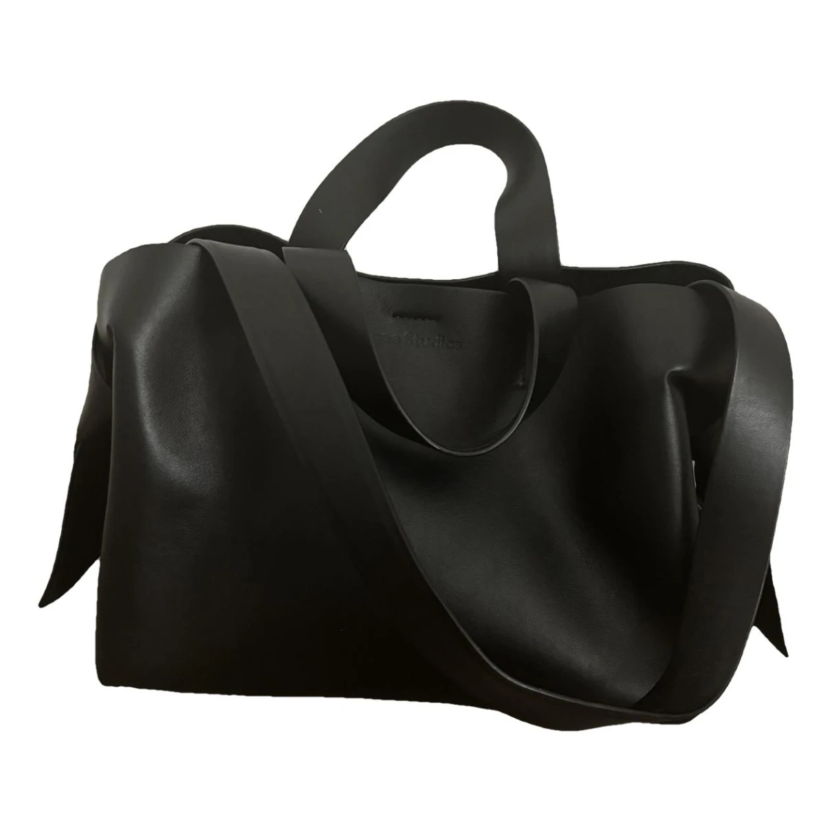 Pre-owned Acne Studios Musubi Vegan Leather Bag In Black