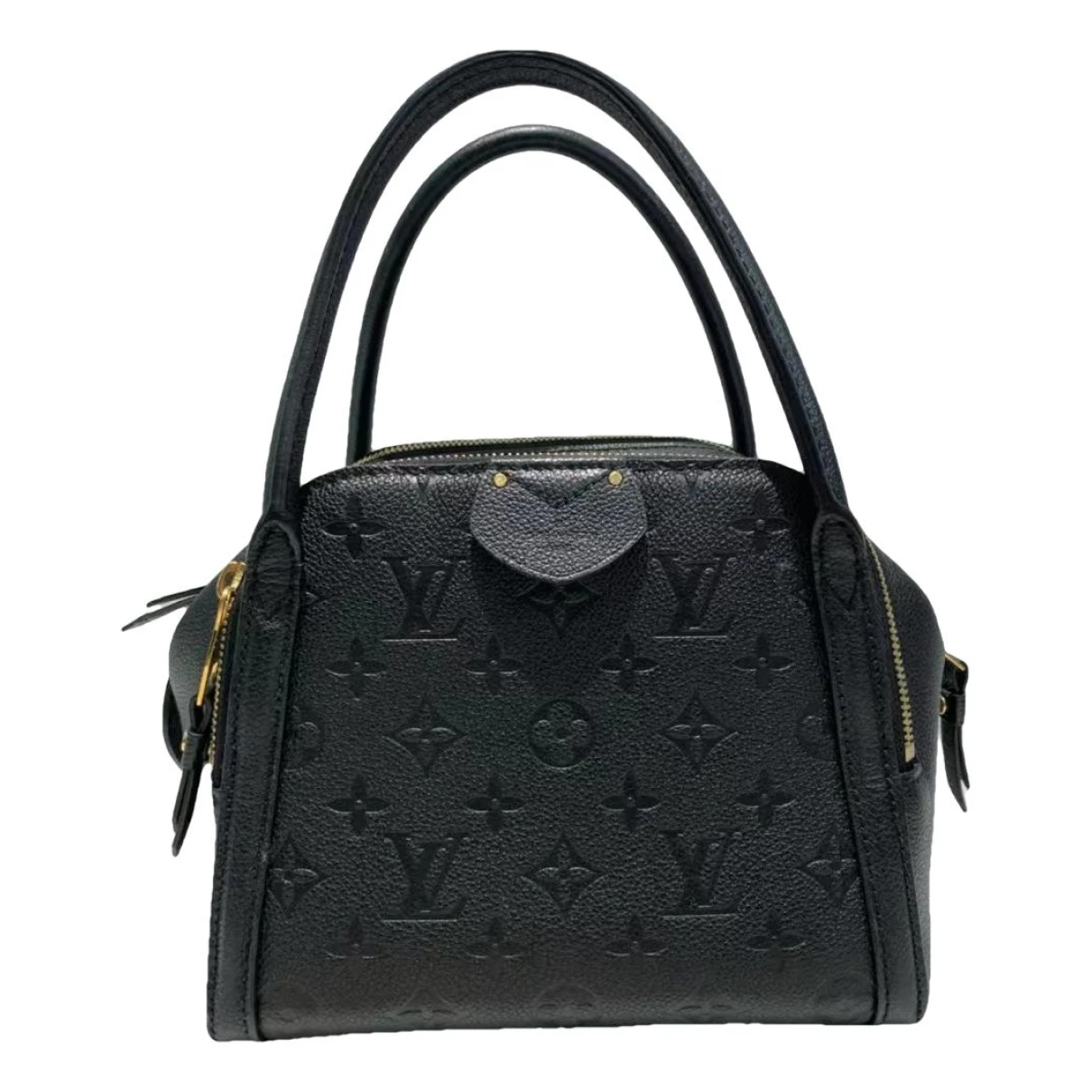 Pre-owned Louis Vuitton Marais Leather Handbag In Black