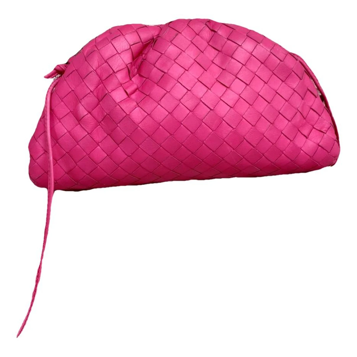 Pre-owned Bottega Veneta Pouch Leather Crossbody Bag In Pink