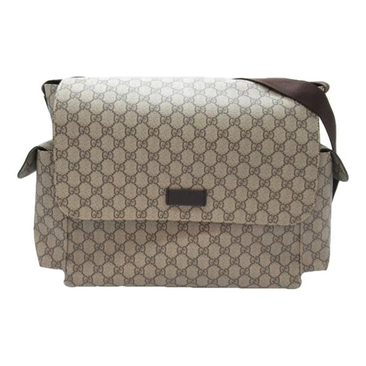 Pre-owned Gucci Cloth Crossbody Bag In Brown