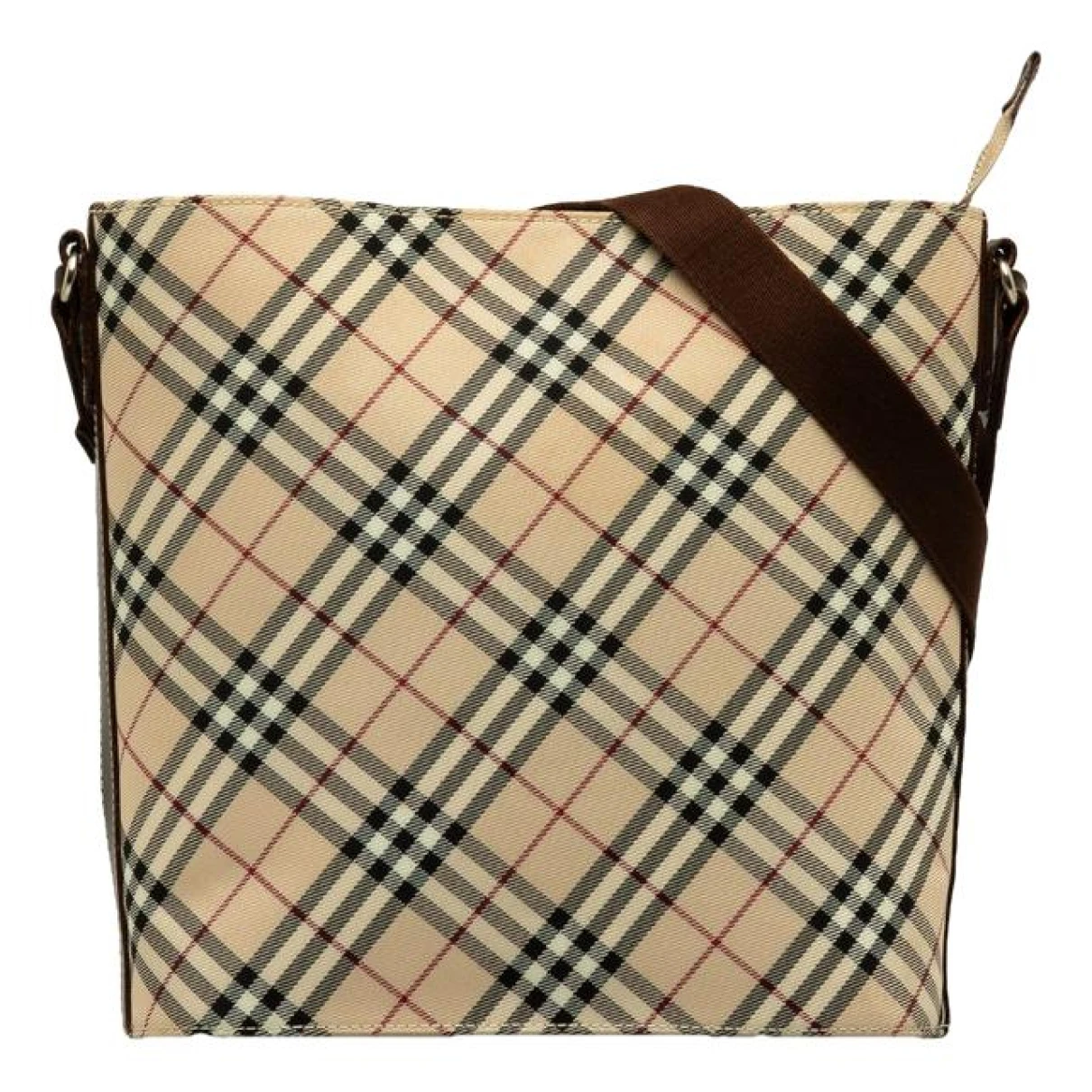 Pre-owned Burberry Cloth Crossbody Bag In Brown