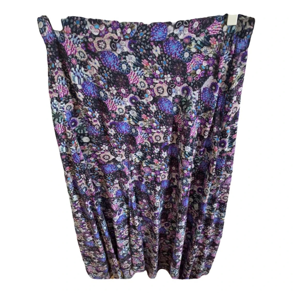 Pre-owned Isabel Marant Silk Maxi Skirt In Purple