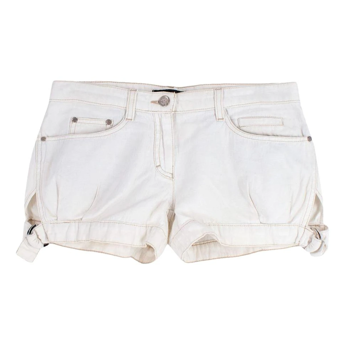Pre-owned Roberto Cavalli Shorts In White