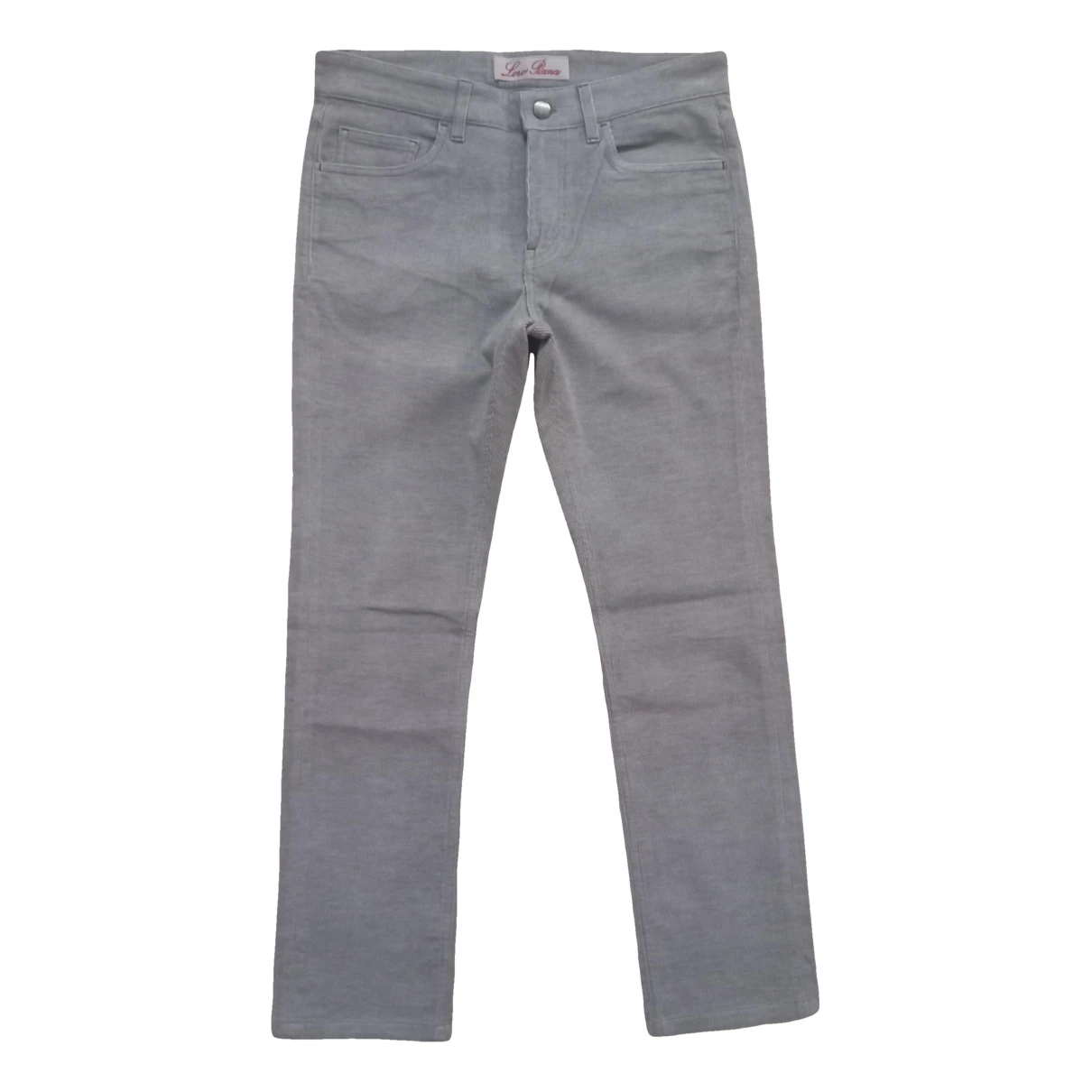 Pre-owned Loro Piana Straight Pants In Grey