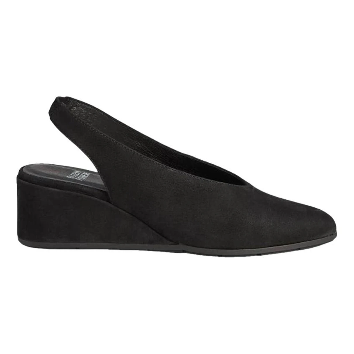 Pre-owned Eileen Fisher Leather Mules & Clogs In Black