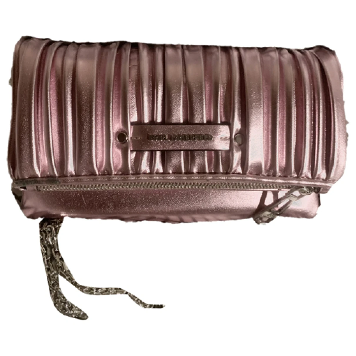 Pre-owned Karl Lagerfeld Glitter Clutch Bag In Pink