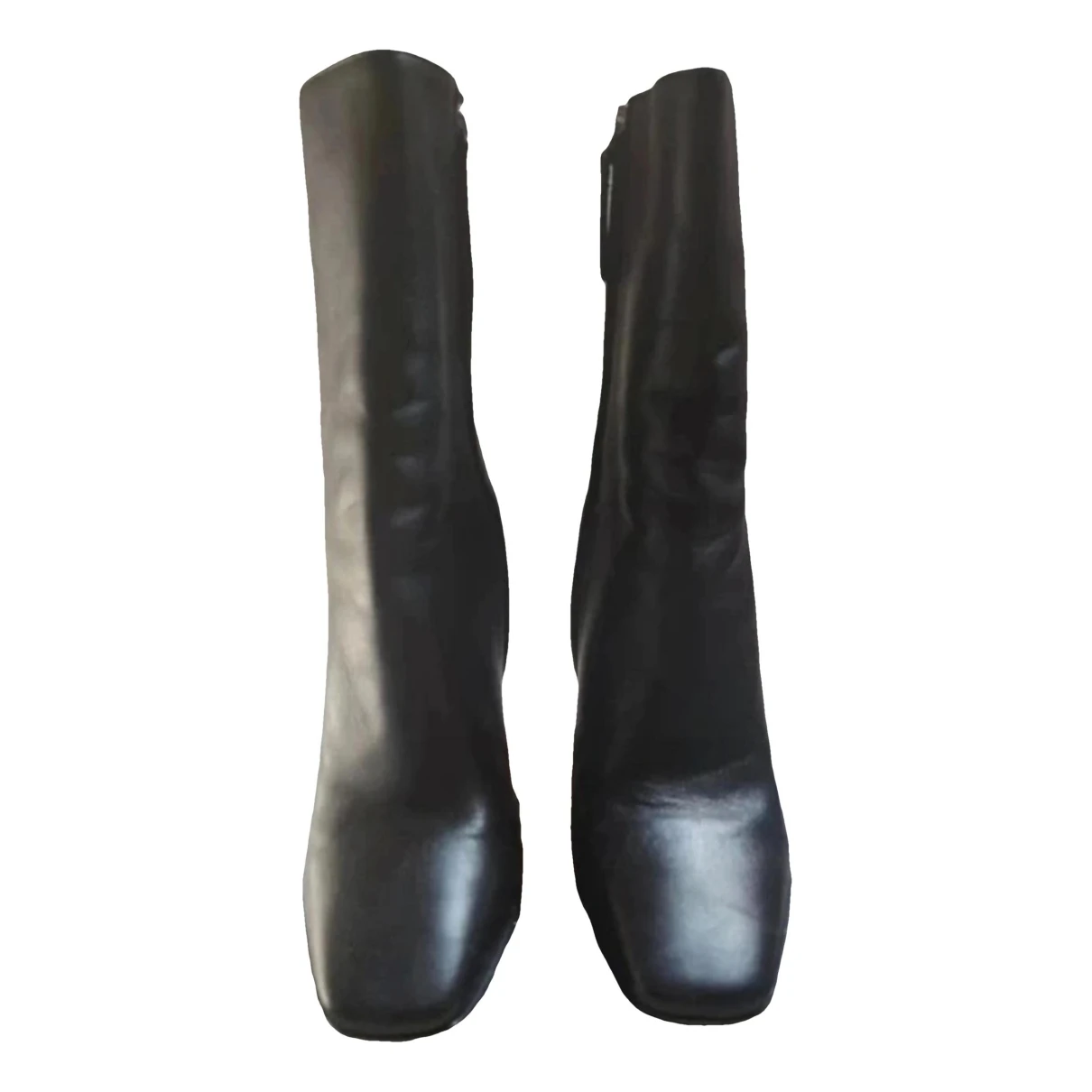 Pre-owned Krizia Leather Boots In Black