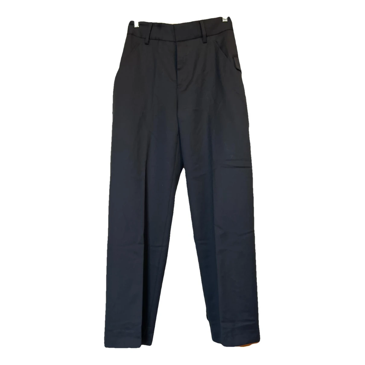 Pre-owned Noir Kei Ninomiya Wool Straight Pants In Black