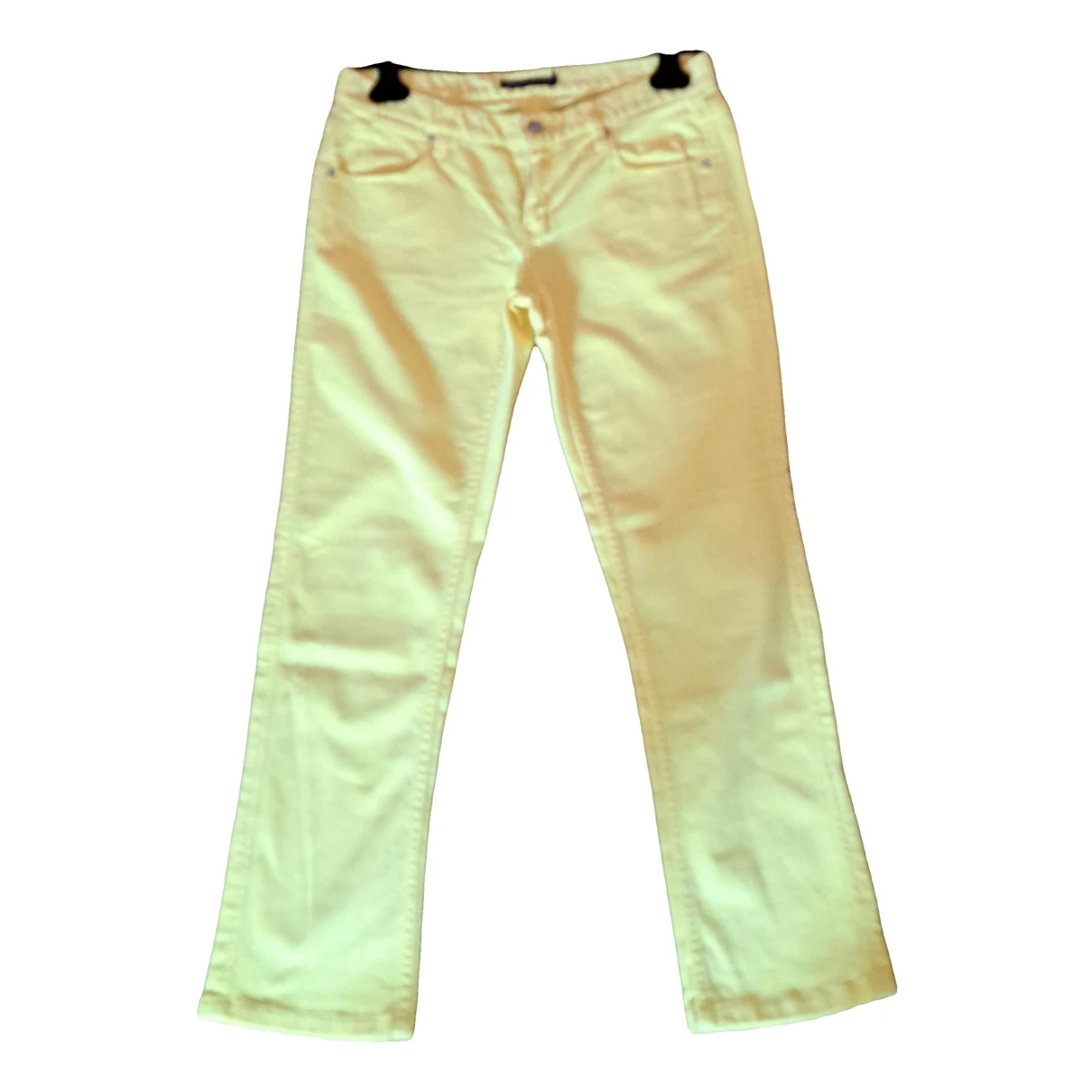 Pre-owned Ralph Lauren Straight Jeans In Yellow