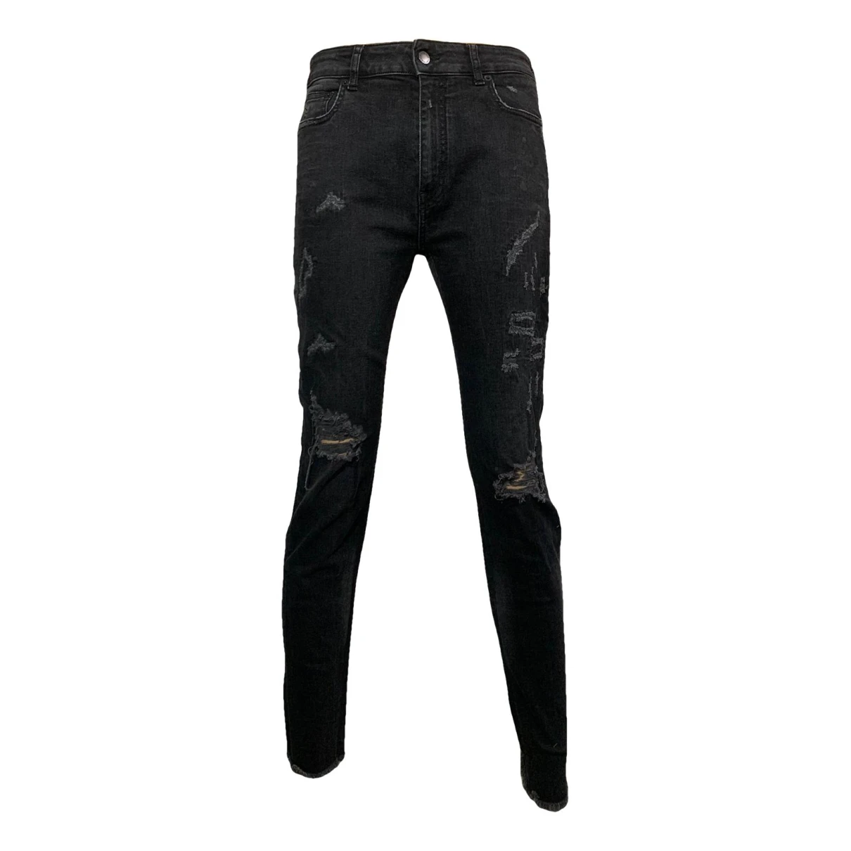 Pre-owned Marcelo Burlon County Of Milan Straight Jeans In Black