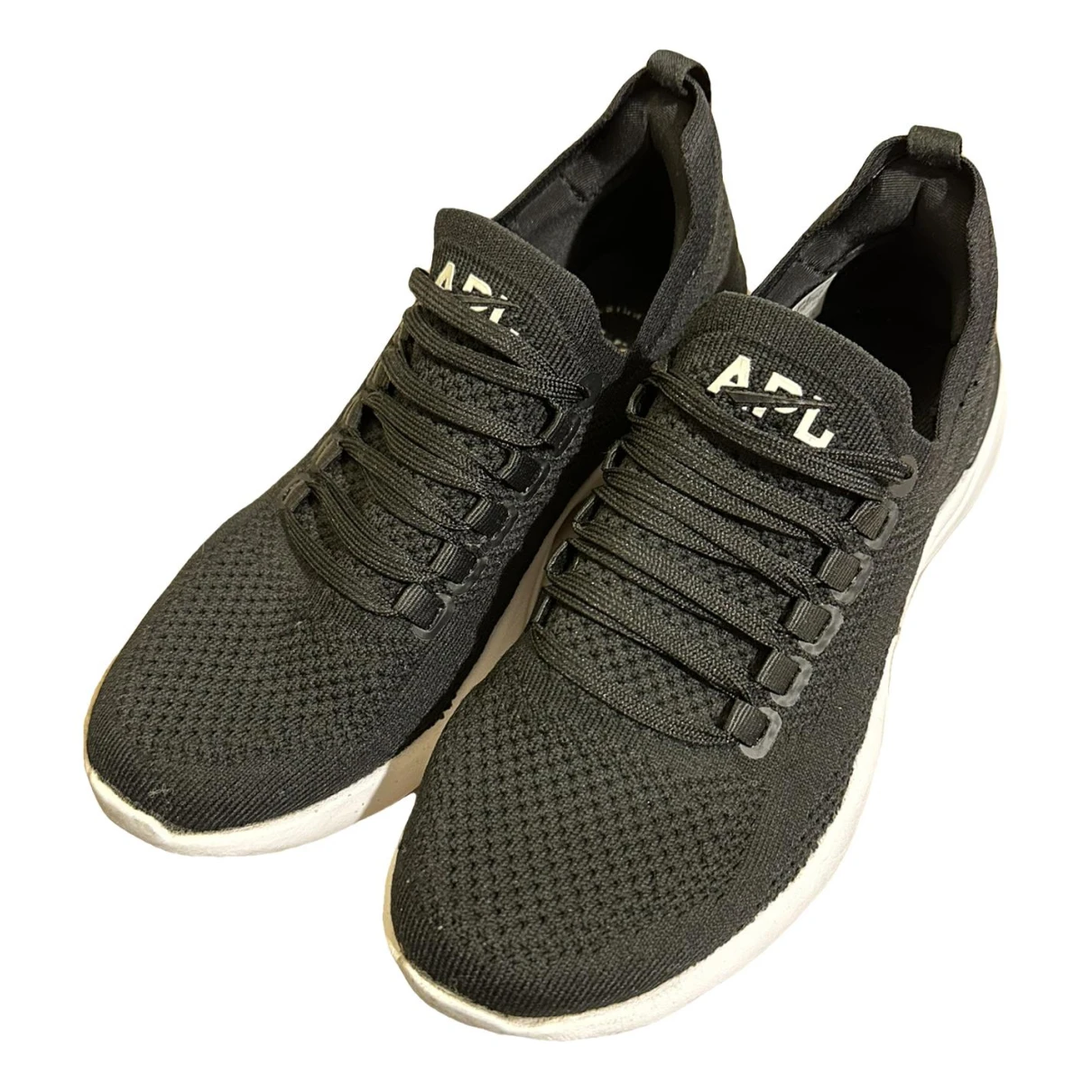 Pre-owned Apl Athletic Propulsion Labs Cloth Trainers In Black