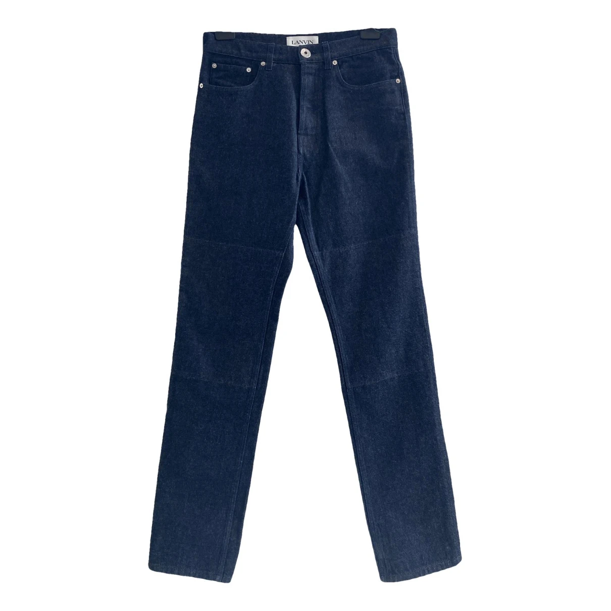 Pre-owned Lanvin Straight Jeans In Blue
