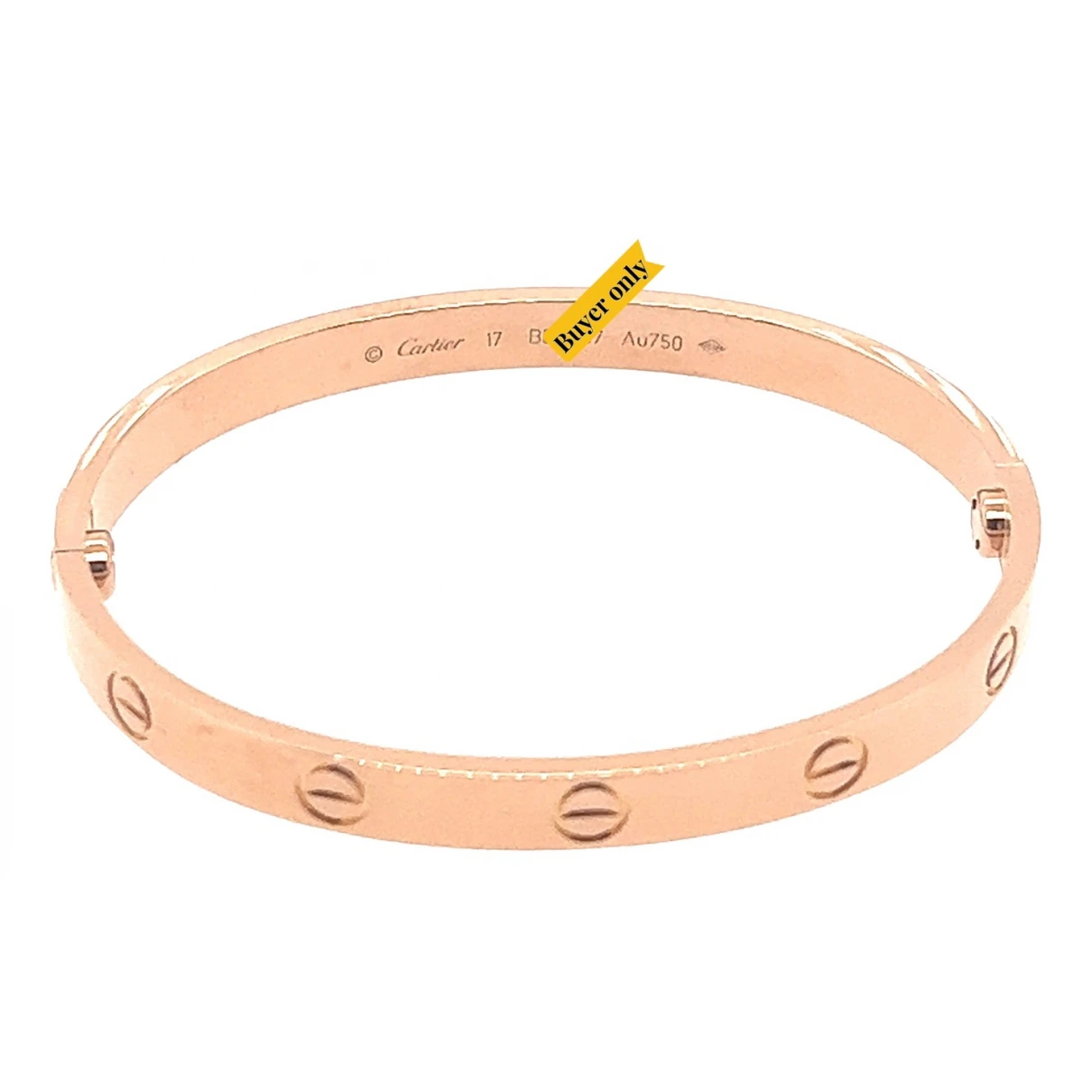 Pre-owned Cartier Love Pink Gold Bracelet