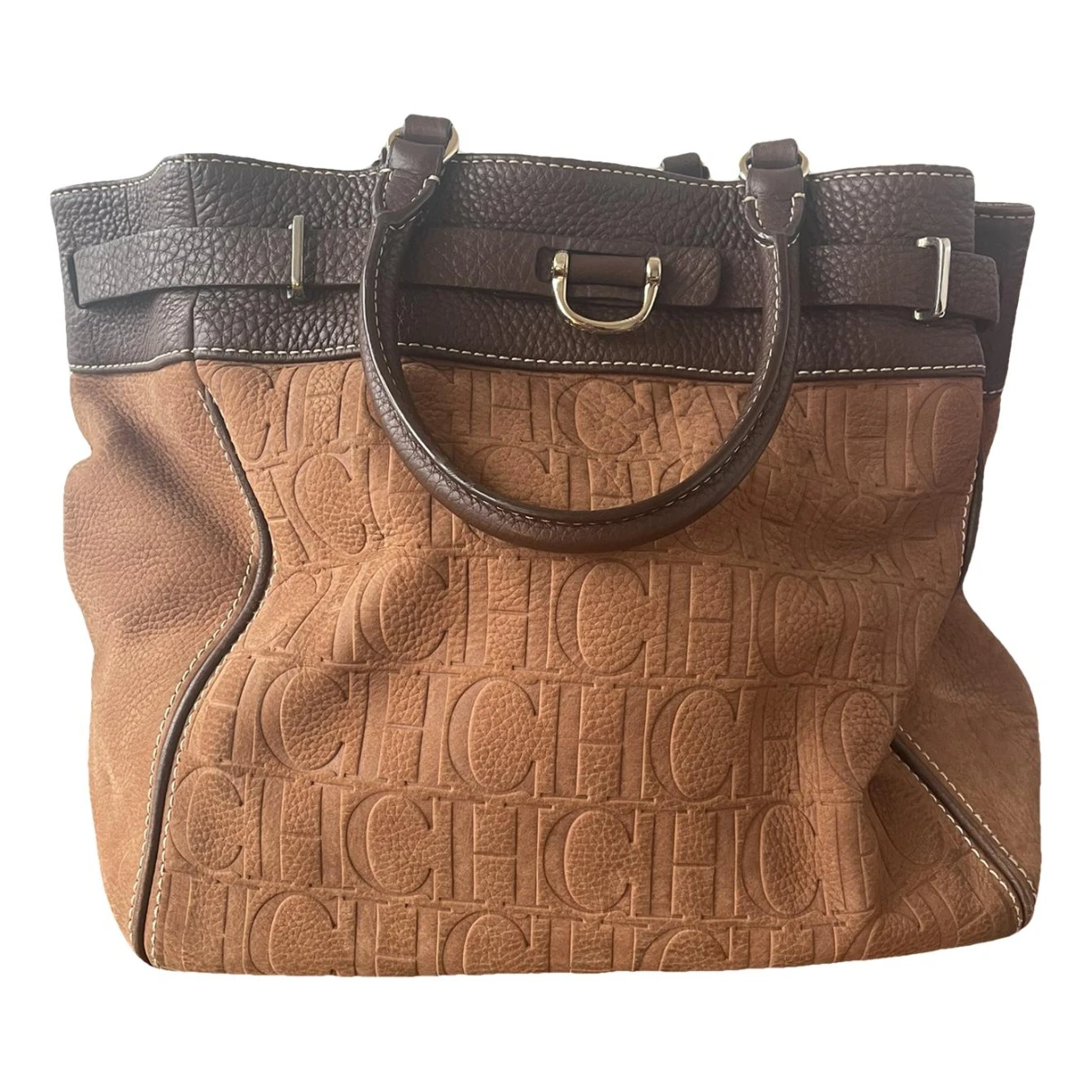 Pre-owned Carolina Herrera Leather Bag In Camel