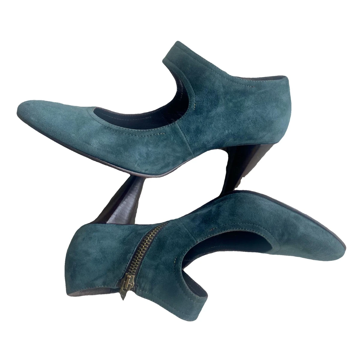 Pre-owned Max & Co Heels In Green