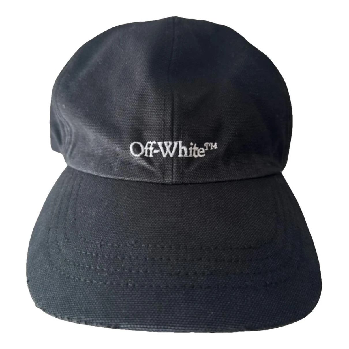 Pre-owned Off-white Cloth Hat In Black