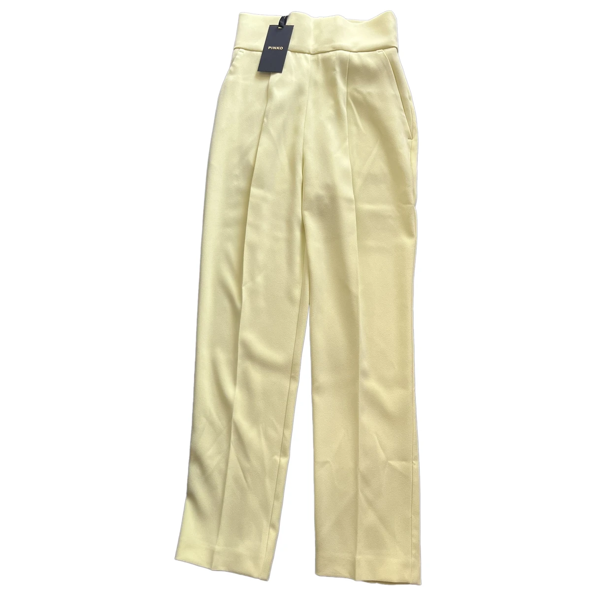 Pre-owned Pinko Carot Pants In Yellow