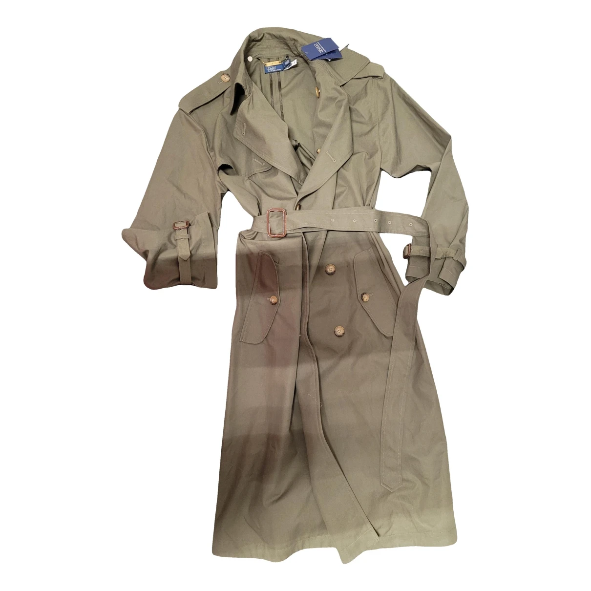 Pre-owned Polo Ralph Lauren Trench Coat In Khaki