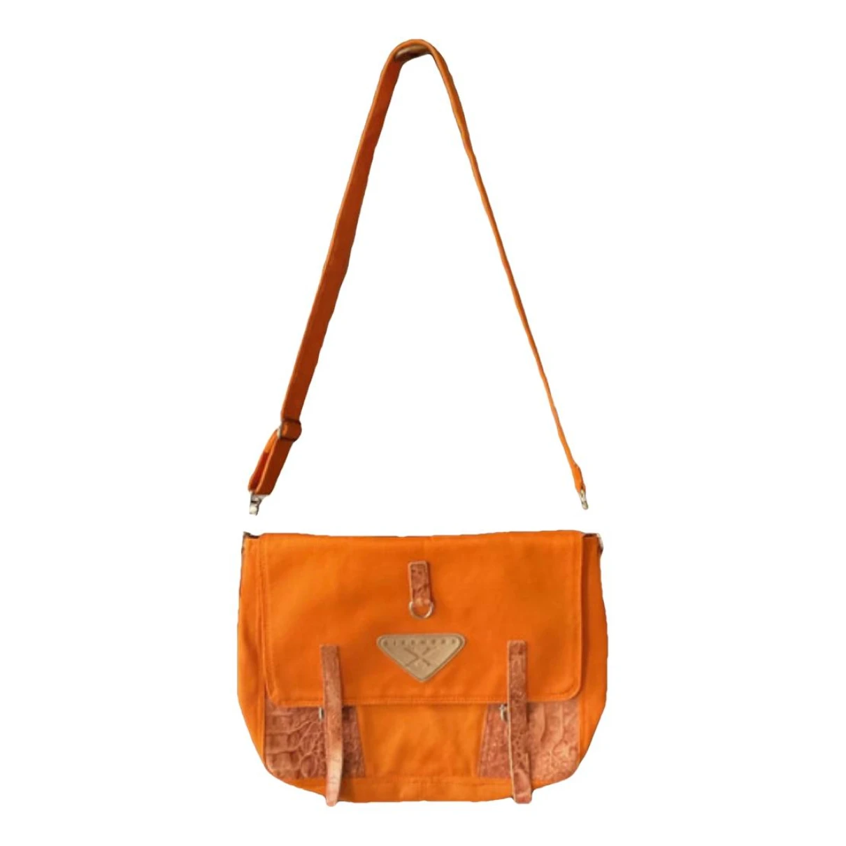 Pre-owned John Richmond Cloth Crossbody Bag In Orange