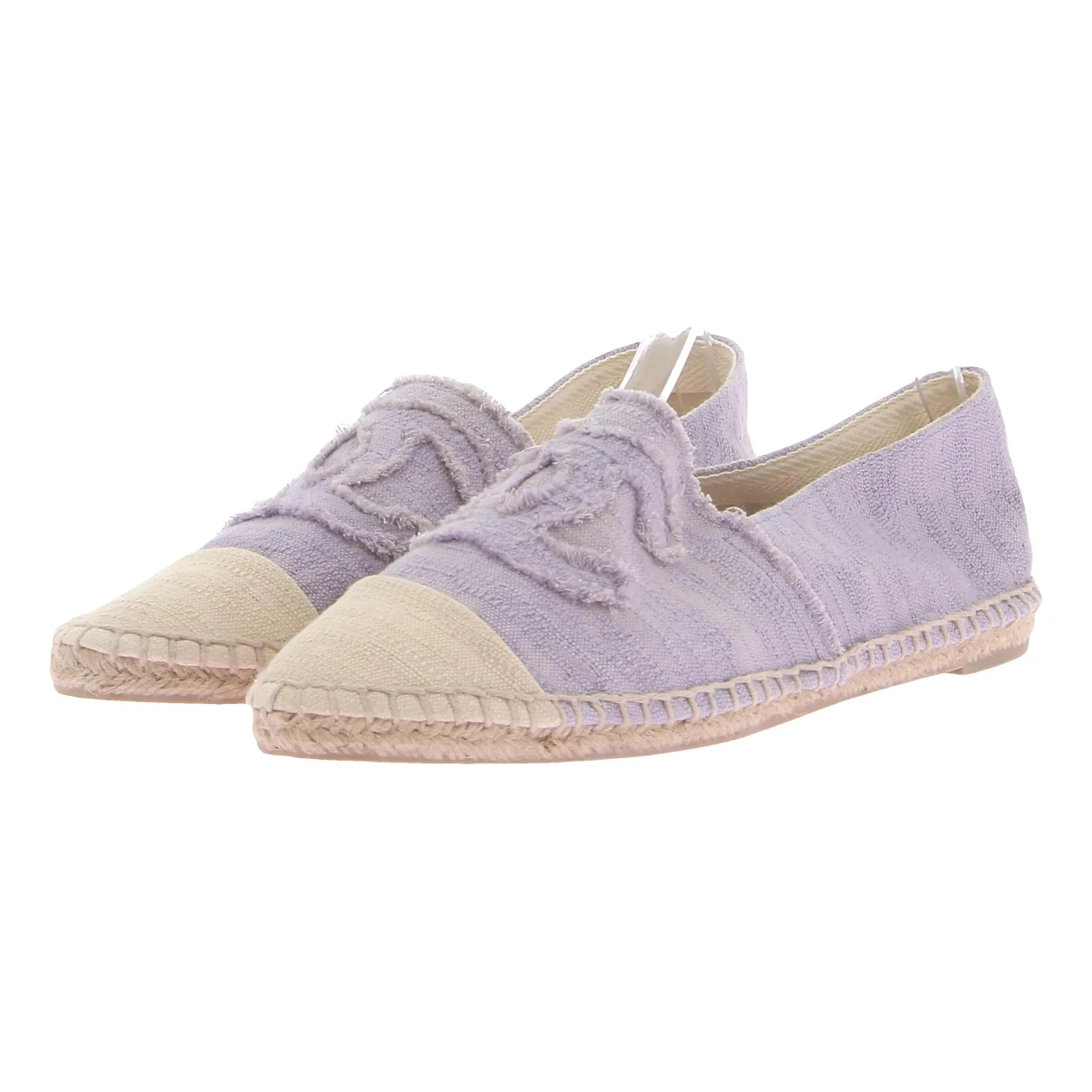 Pre-owned Chanel Cloth Espadrilles In Purple