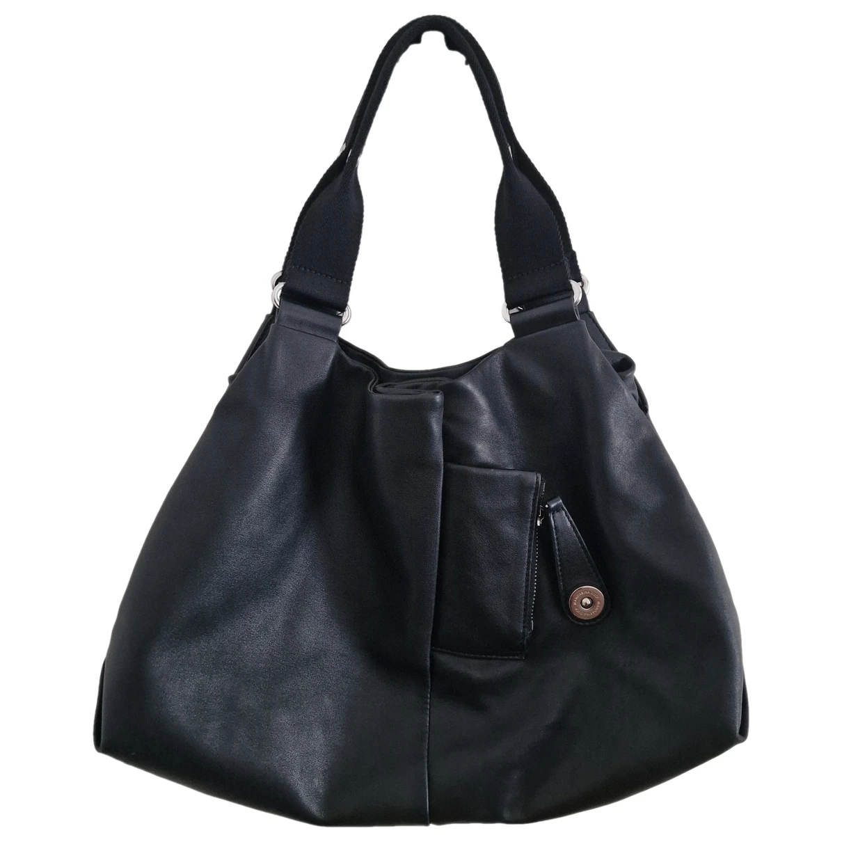 Pre-owned Mandarina Duck Leather Handbag In Black