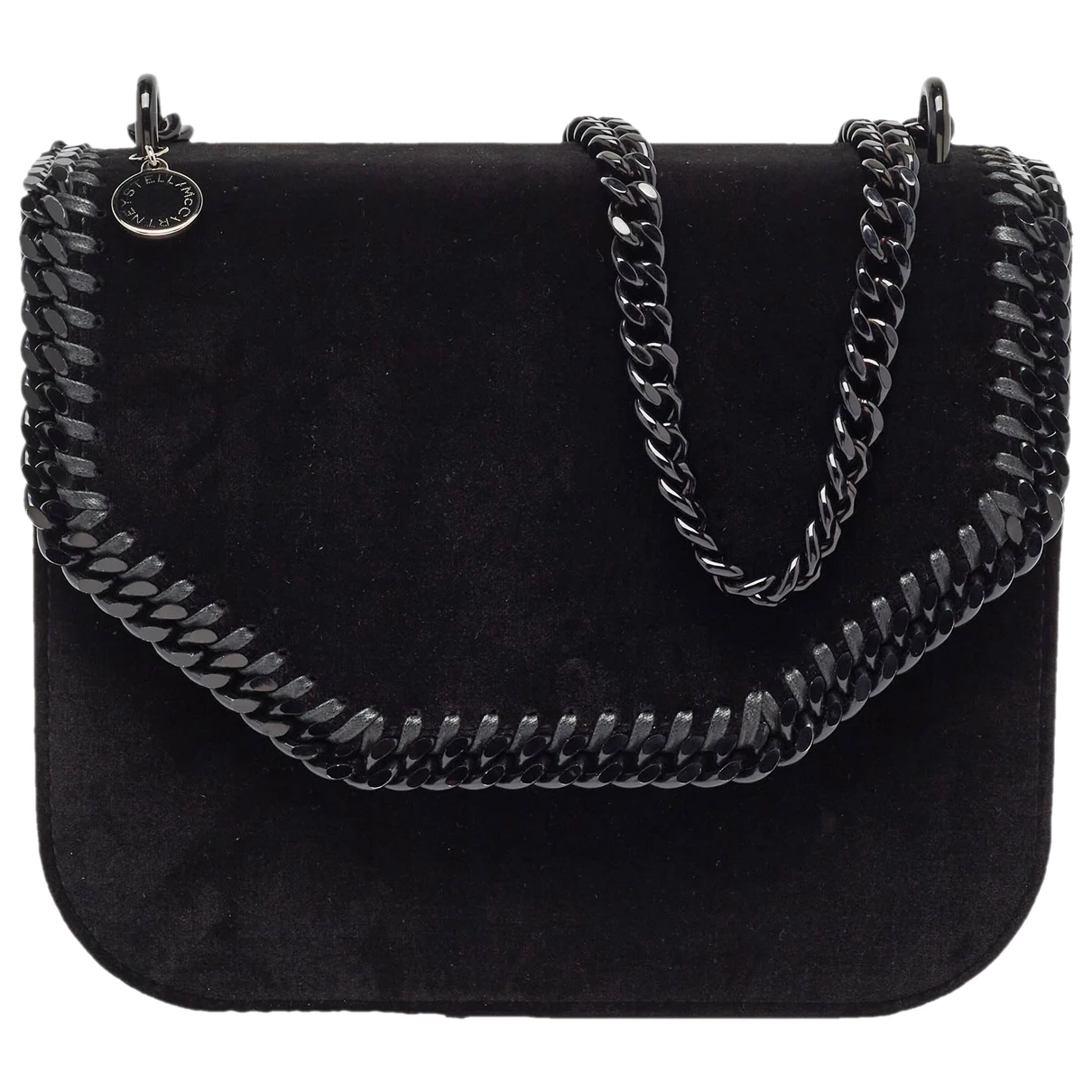 Pre-owned Stella Mccartney Velvet Handbag In Black