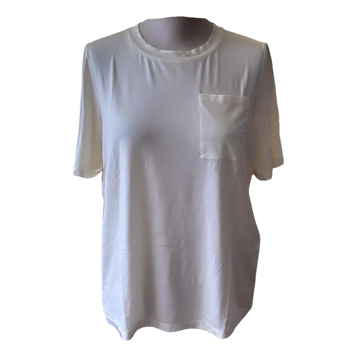 Pre-owned Maje Silk T-shirt In White