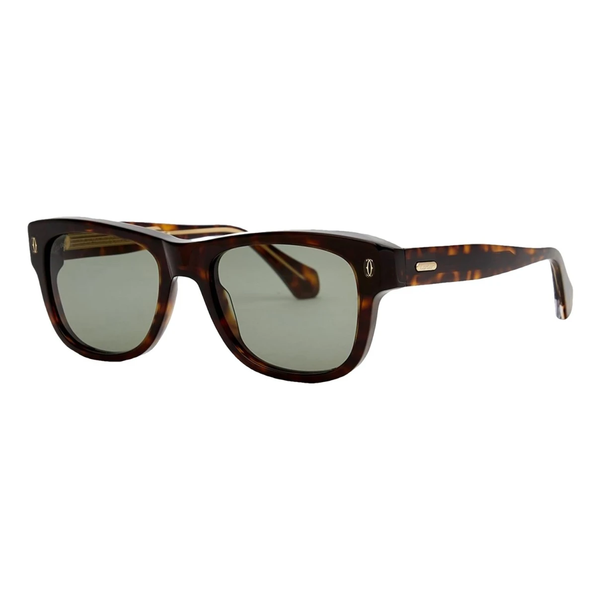 Pre-owned Cartier Oversized Sunglasses In Brown