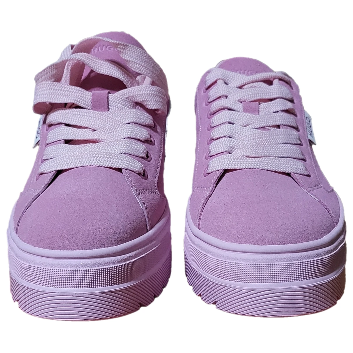 Pre-owned Hugo Boss Trainers In Pink