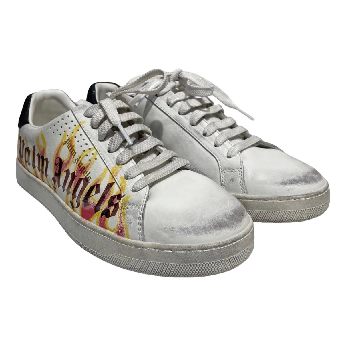 Pre-owned Palm Angels Low Trainers In White