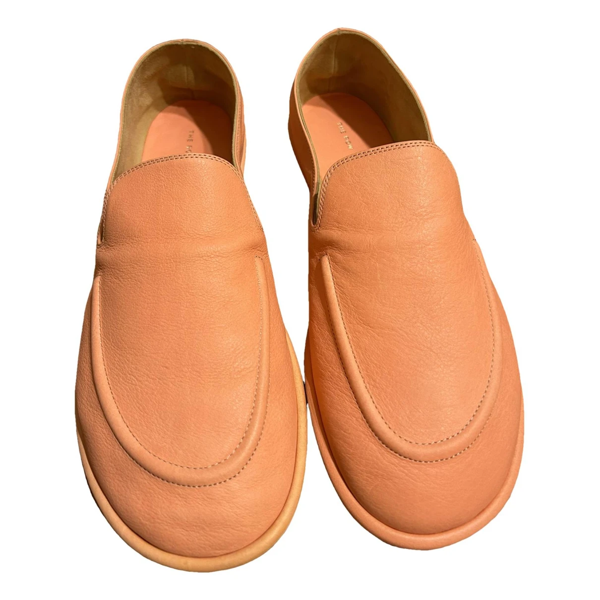 Pre-owned The Row Leather Flats In Other