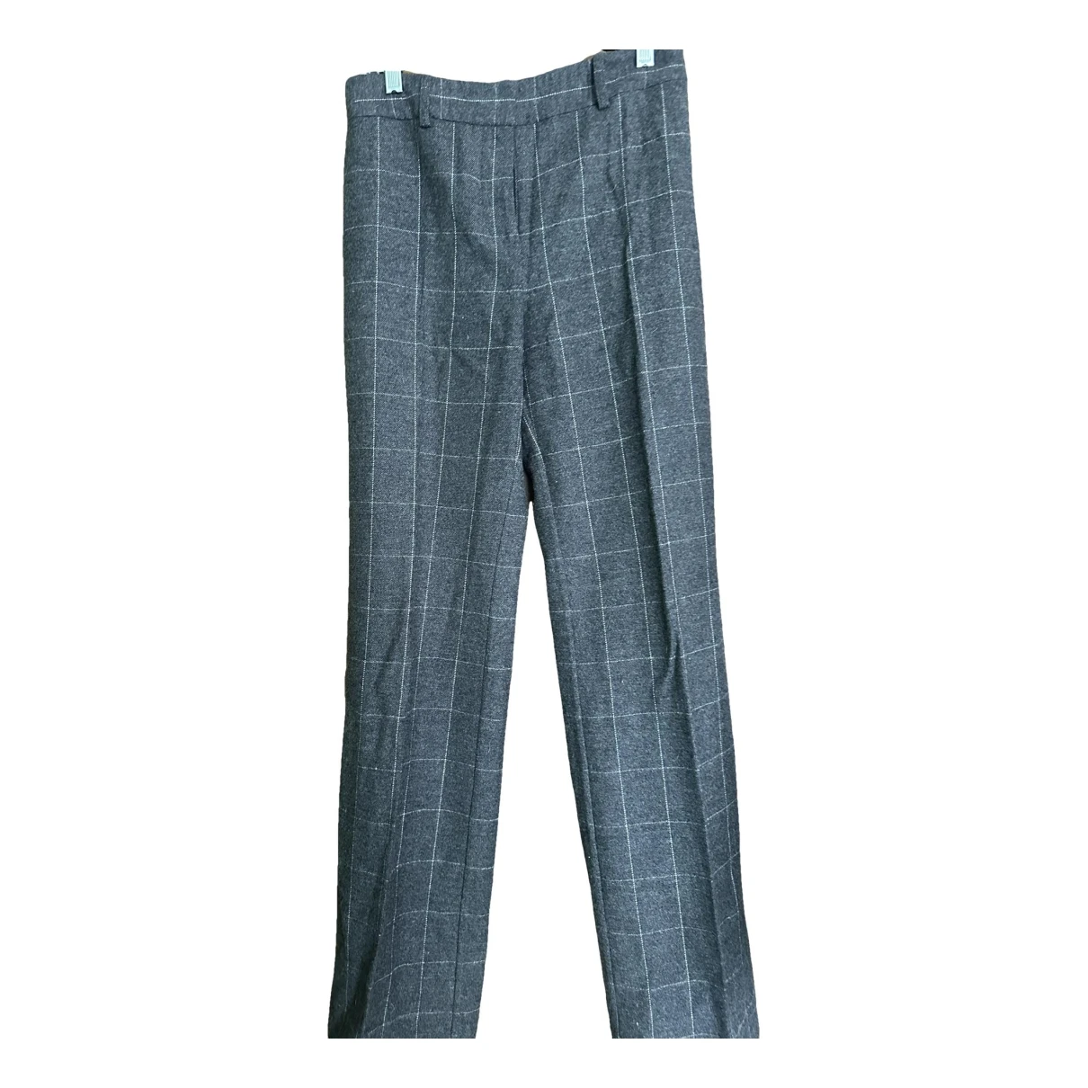 Pre-owned Equipment Wool Trousers In Grey