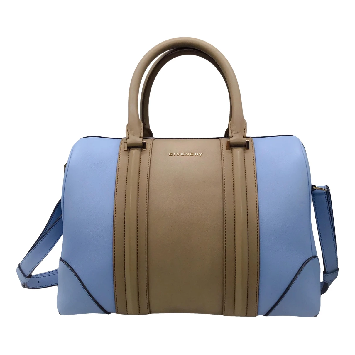 Pre-owned Givenchy Lucrezia Leather Handbag In Blue