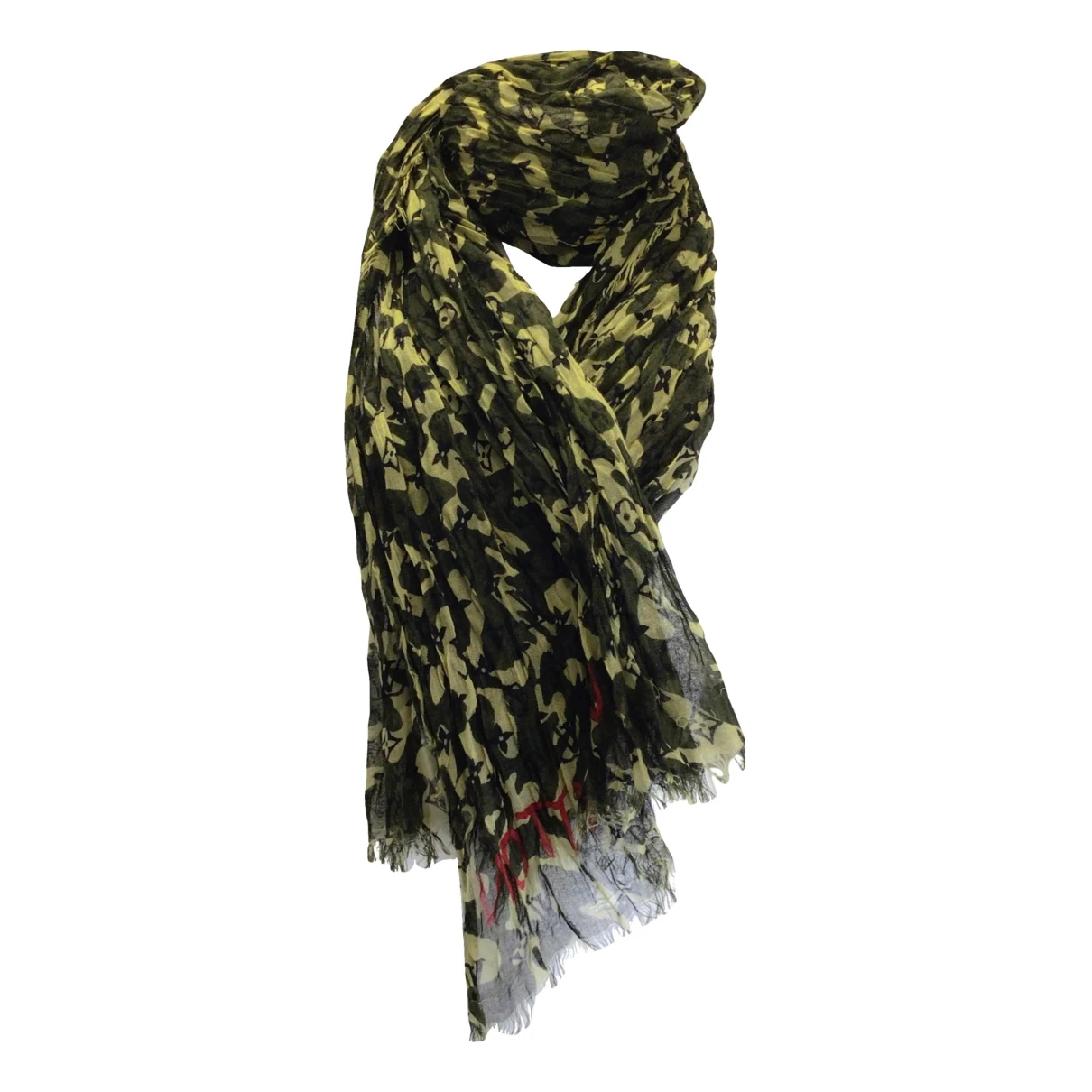 Pre-owned Louis Vuitton Cashmere Scarf In Green
